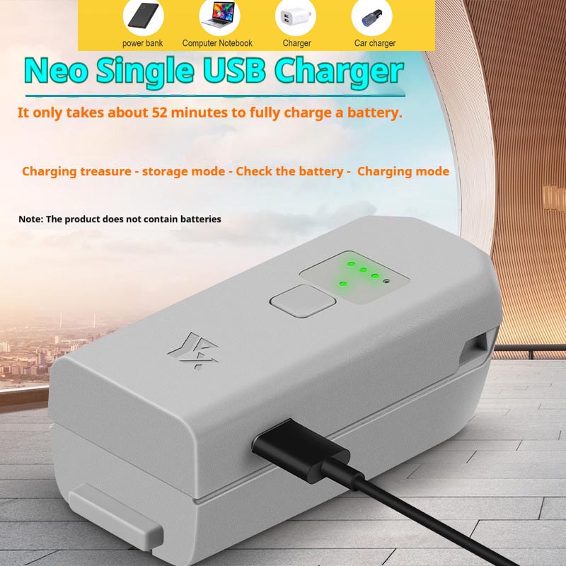 Drone Battery Adapter - Carregador de bateria usb bidirecional para