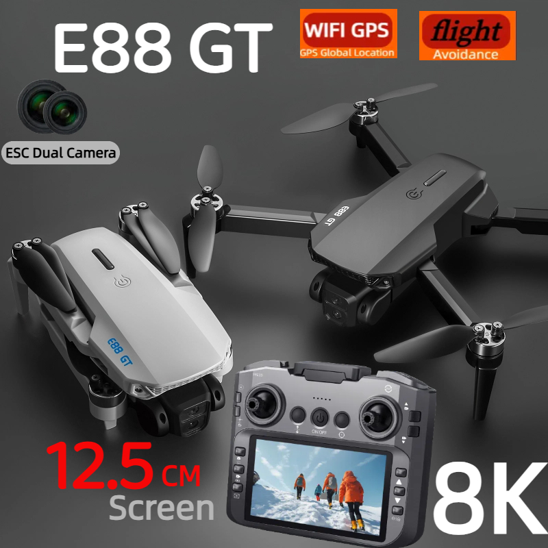 E88GT Drone 8K Profissional HD - Jjrc Drone X12 avaliação e preço