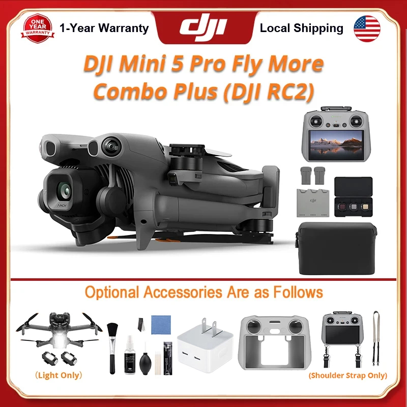 Drones DJI Mini 5 Pro Fly More - Drone Strobe Light avaliação e preço