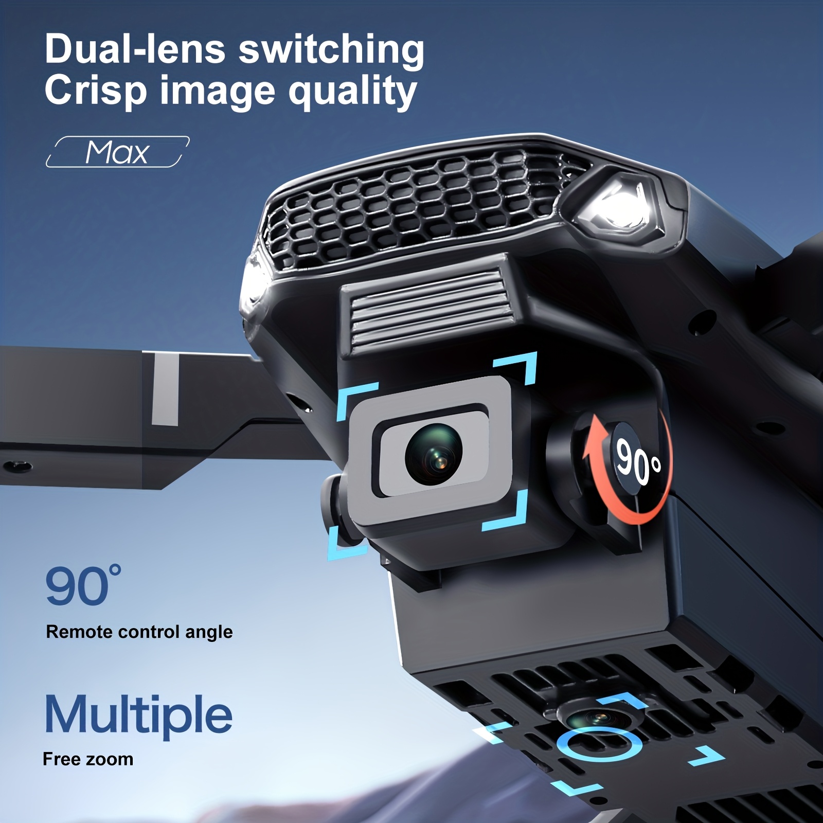 Drone Dobrável E88 PRO MAX Atu - Drone Controller Screen avaliação e preço