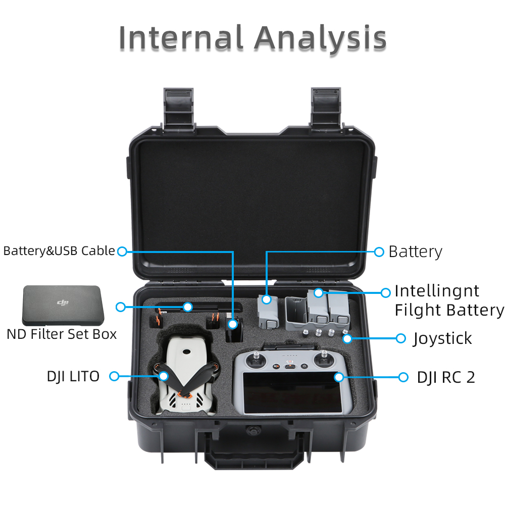 Para DJI LITO 1 X1, Estojo de  - Drone Hard Shell Case avaliação e preço